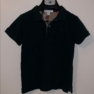 Authentic Burberry Linter Check-trim polo for boys